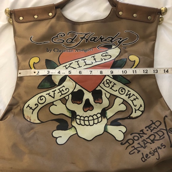Ed Hardy by Christian Audigier purse tote - Picture 11 of 16